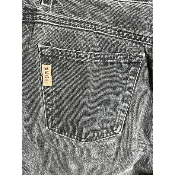 Gitano High Waist Mom Jeans Womens Size 16 Short Relaxed‎ Fit Faded Black Denim - Picture 6 of 14